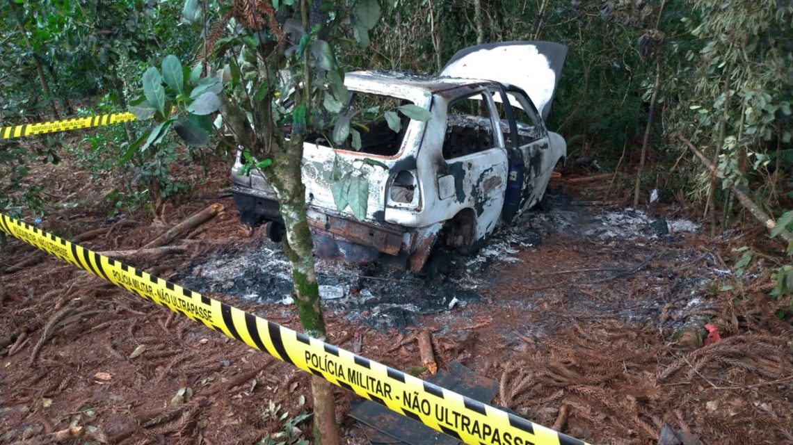 Gol furtado em Rio Bonito do Iguaçu é encontrado incendiado em Chopinzinho