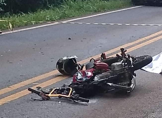 Colisão entre motos deixa vítima fatal em Cruzeiro do Iguaçu