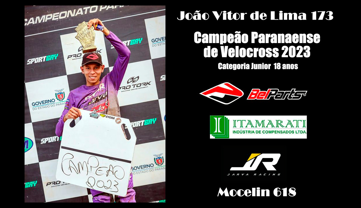 João Vitor de Lima – Campeão Paranaense Velocross 00